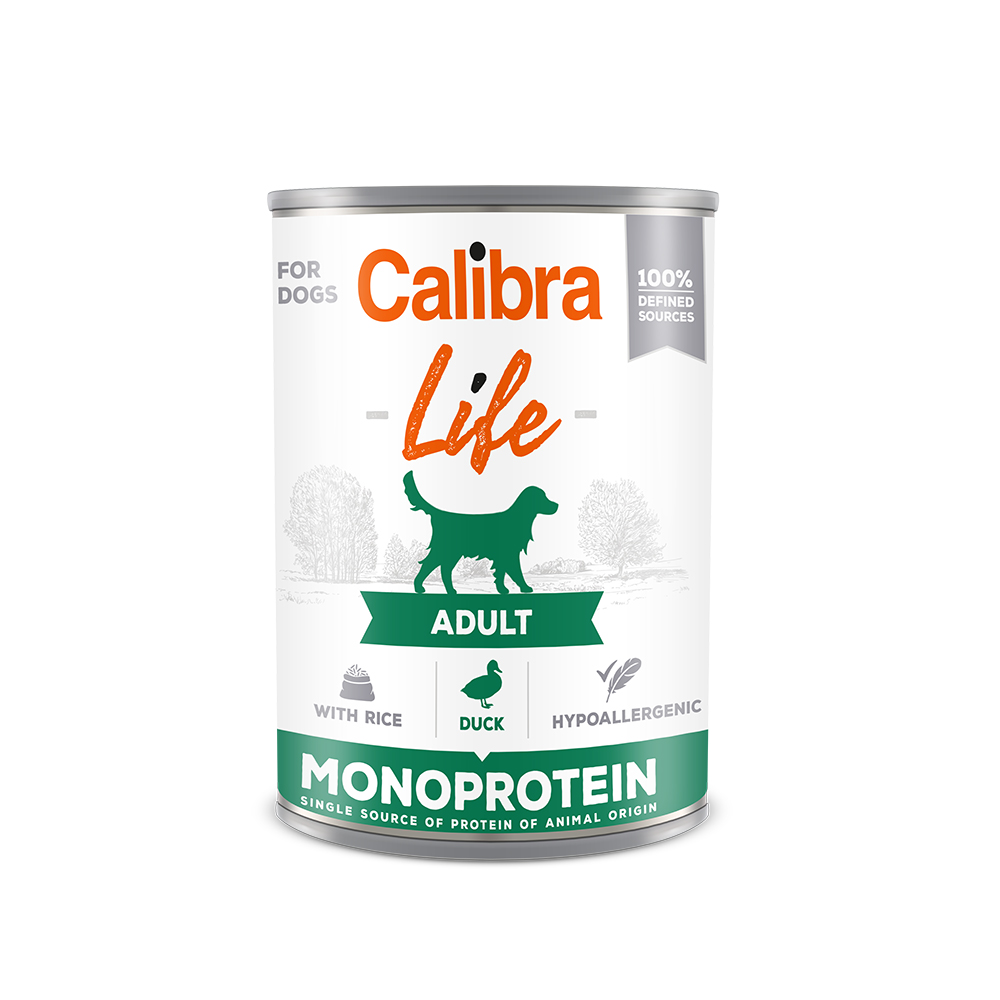 Calibra Dog Life Adult Duck (blik)