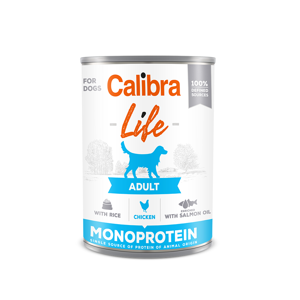 Calibra Dog Life Adult Chicken (blik)