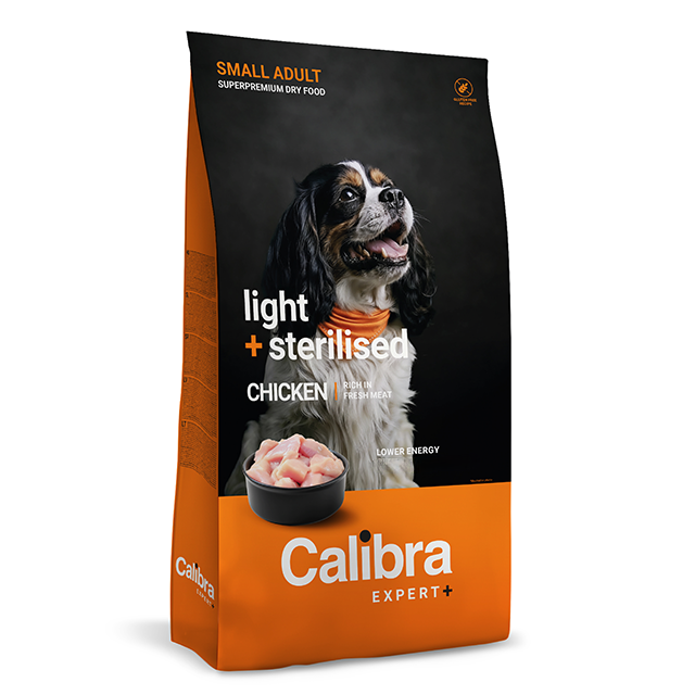 Calibra Expert+ Mobility & Light & Sterilised Chicken Small Adult