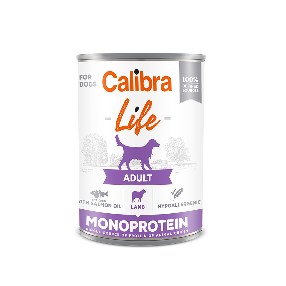 Calibra Dog Life Adult Lamb (blik)