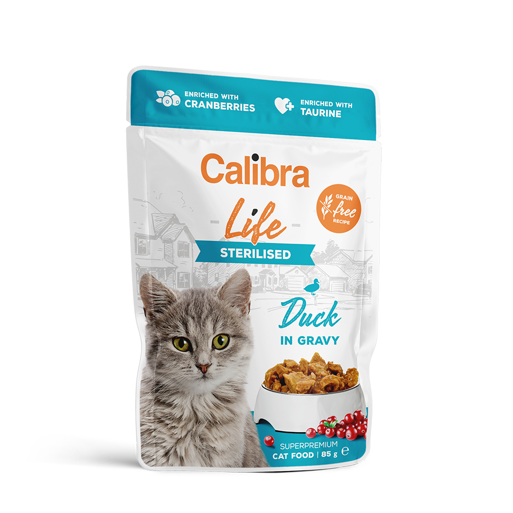 Calibra Cat Life Sterilised Duck