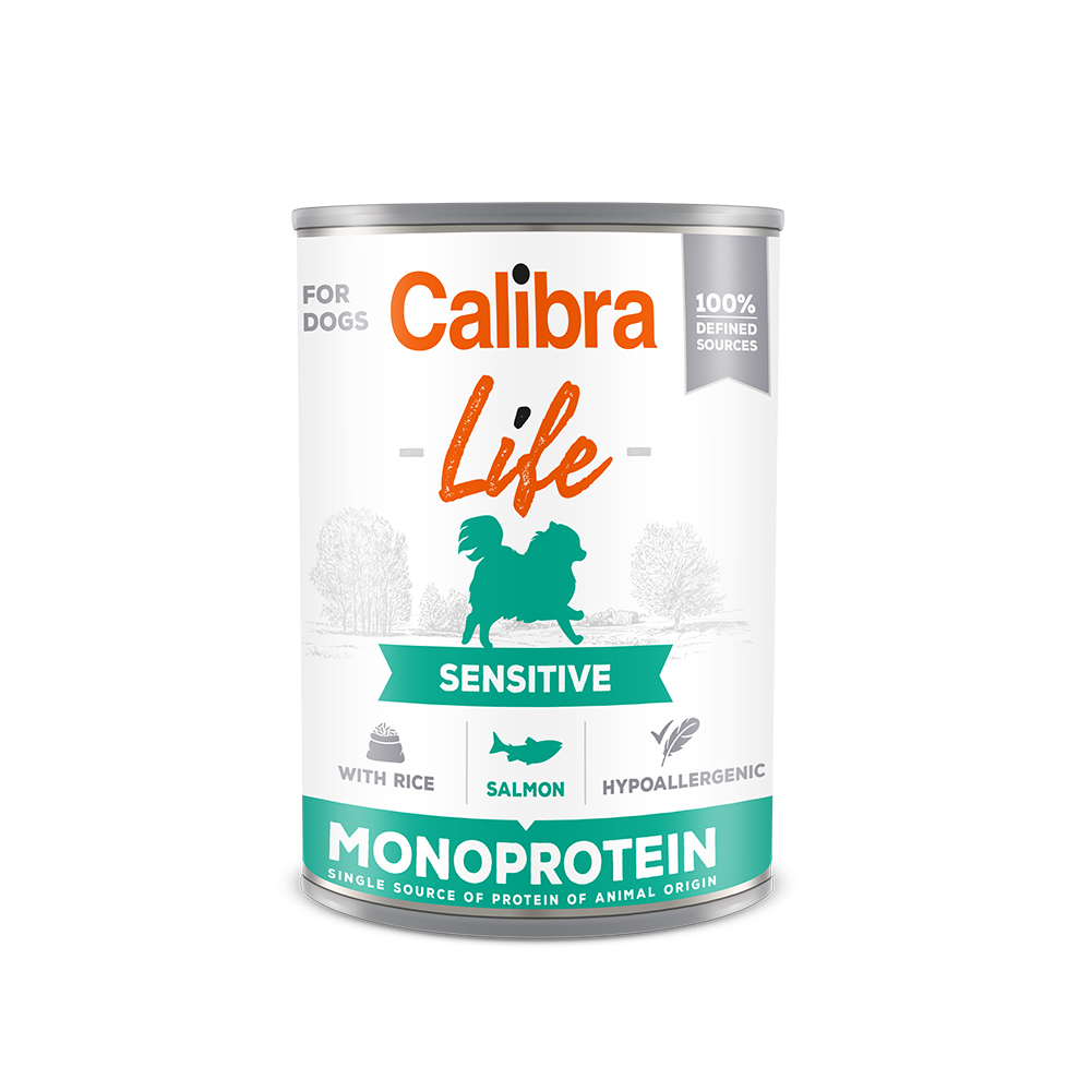 Calibra Dog Life Sensitive Salmon (blik)